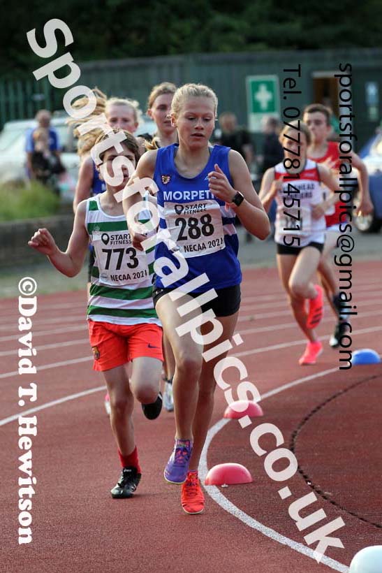 1500 metres, 2021 North East Grand Prix 5, Monkton, Wednesday, July 21st. Photo: David T. Hewitson/Sports for All Pics